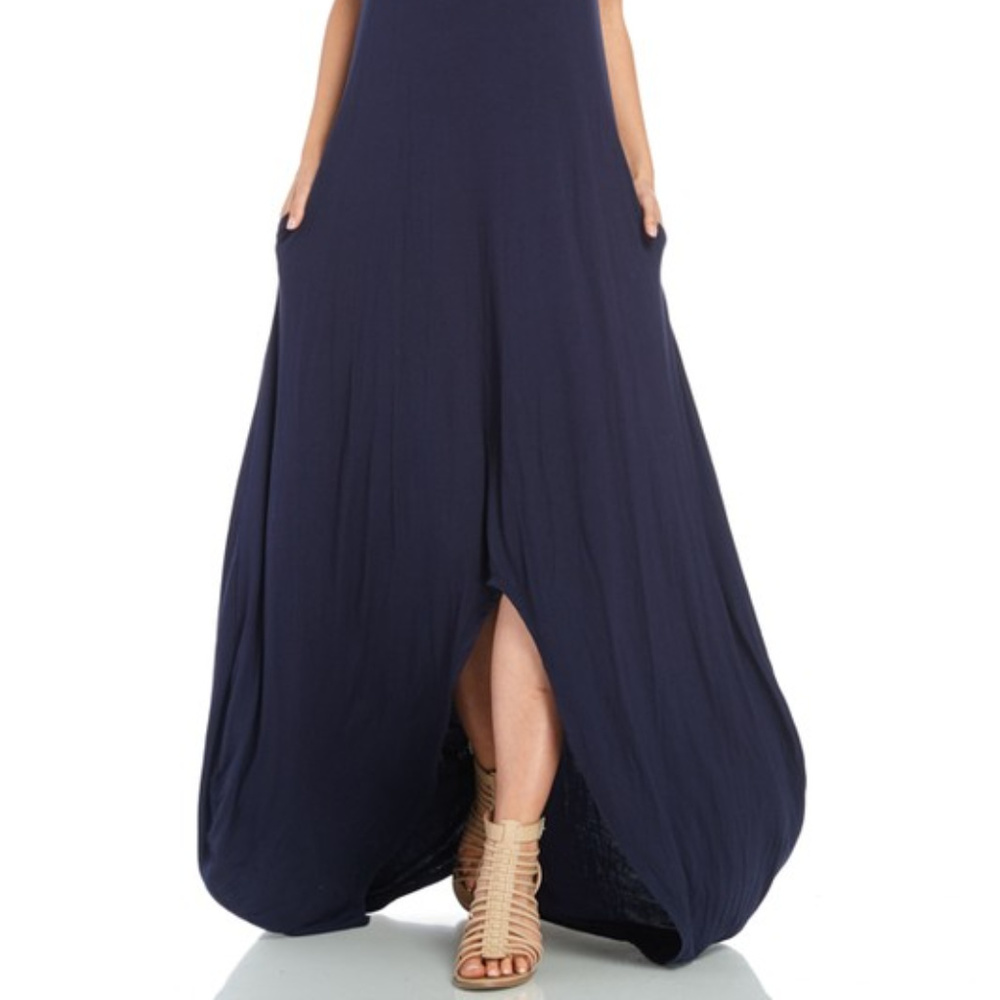*ONE LEFT* Soft Criss Cross Back Maxi Dress - Picture 6 of 7